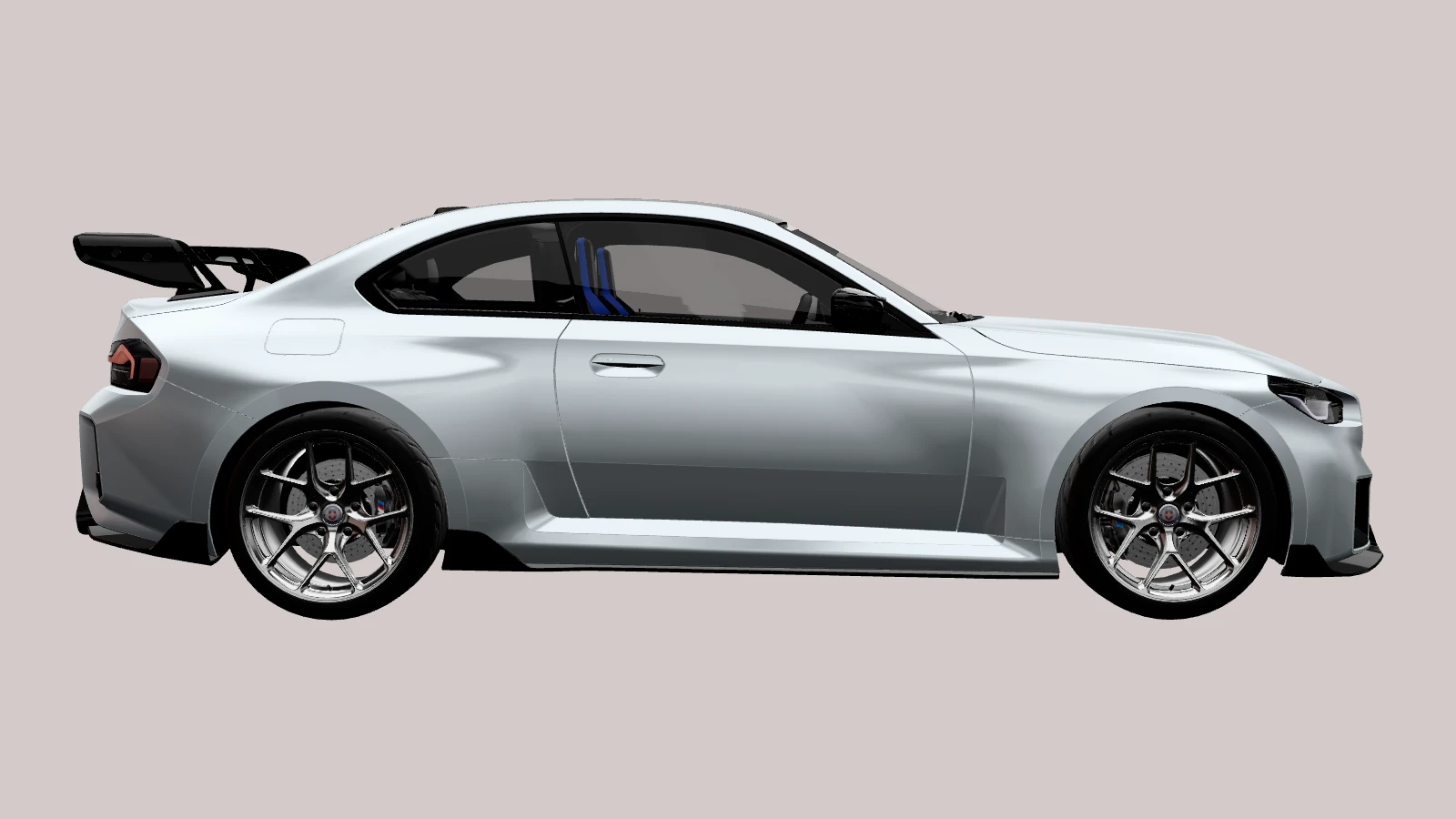 BMW M2 G87 ADRO, side profile (3D render)