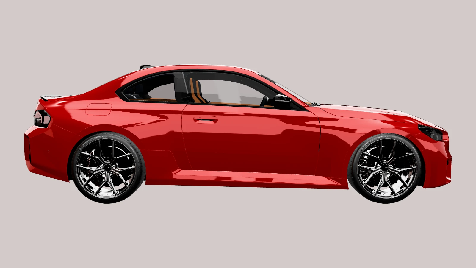 BMW M2 G87, side profile (3D render)